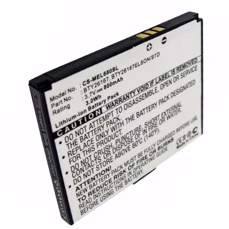 Batteria AccuCell adatta alla batteria Mobistel Elson EL680 Li-Ion 3,7 Volt, 800mAh