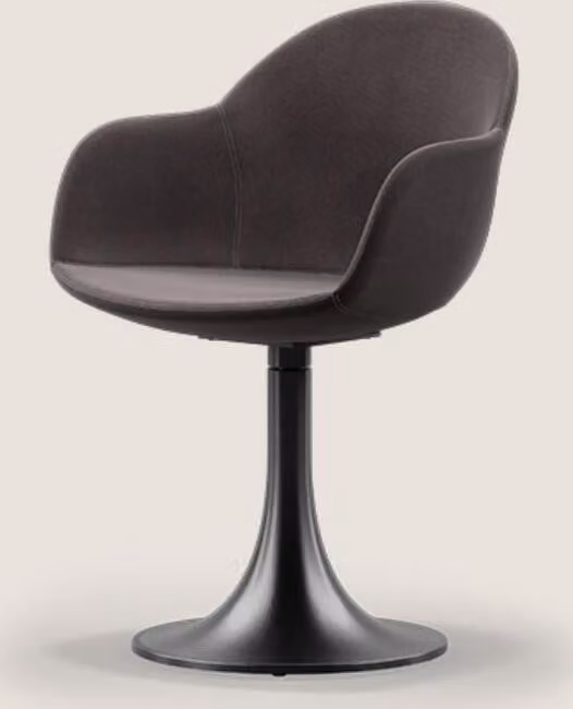 Designer Schwarzer Esszimmer Stuhl Mit Edelstahlfuß Luxus Einsitzer