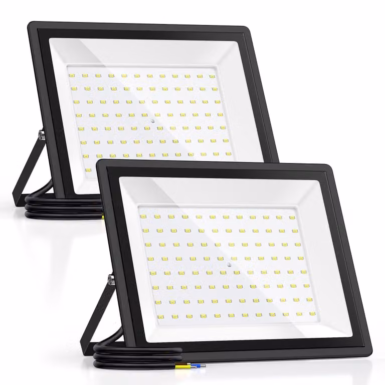 Faretto LED da esterno da 100W, 11000 lumen, grado di protezione IP66 (resistente all'acqua), ideale per giardini e cantieri