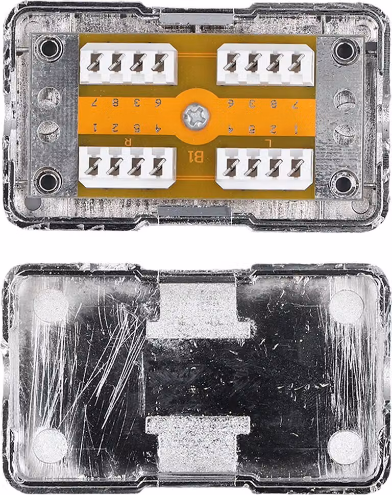 Scatola di distribuzione CAT6 in plastica ABS, connettore RJ45, una porta, schermata, alloggiamento per connessione di rete con modulo