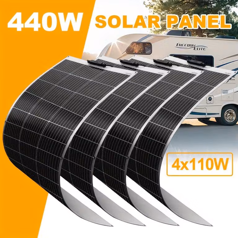 Pannello solare - Pannello fotovoltaico - Caricabatterie solare - Celle solari - Energia solare - Flessibile e leggero