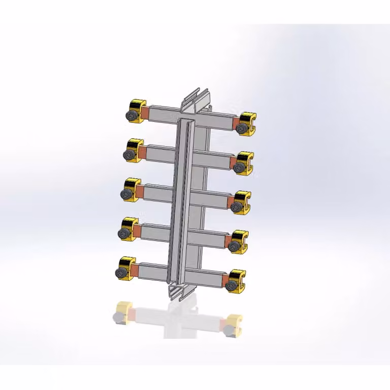 Set di connettori per armadi con sbarre collettrici ABN da 40 mm, da armadio a armadio (NF/NT/NS) 250 A, unipolare GSV102N
