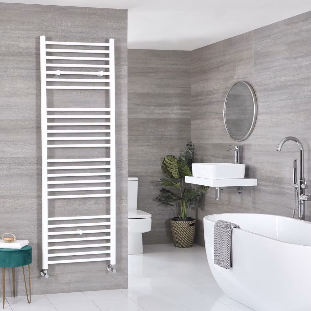 Scaldasalviette di Design Bianco - Termoarredo Bagno Piatto - 1800 x 600mm - 820W - Ive
