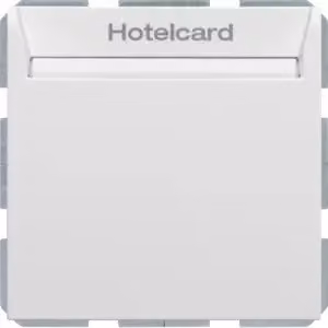 Berker 16409909 Interruttore a relè con elemento centrale per Hotelcard bianco polare opaco Berker S.1/B.3/B.7