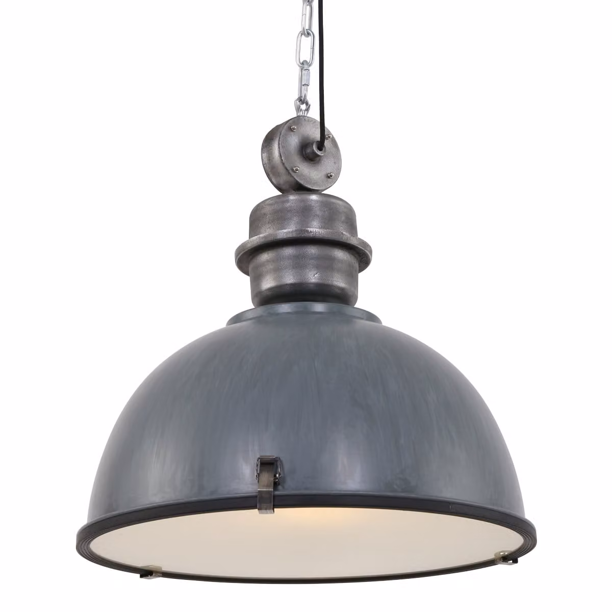 Lampada a sospensione - grigio - Bikkel - vetro metallo - Ø 52cm - E27 - 7834GR - Steinhauer