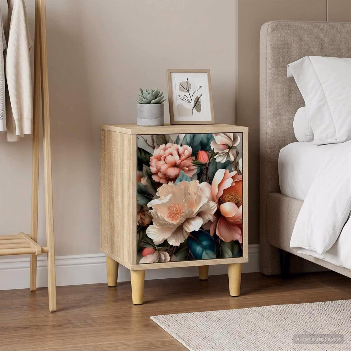 Set di 2 Armadi da Notte vidaXL BORNE in Rovere Sonoma, L 36 cm x P 33 cm x H 50 cm