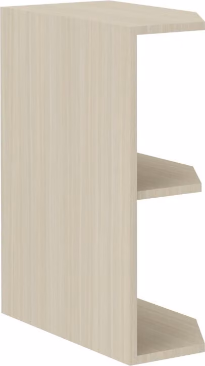 Armadietto superiore ad angolo CHRYSI - larghezza 30 cm, rovere ferrara