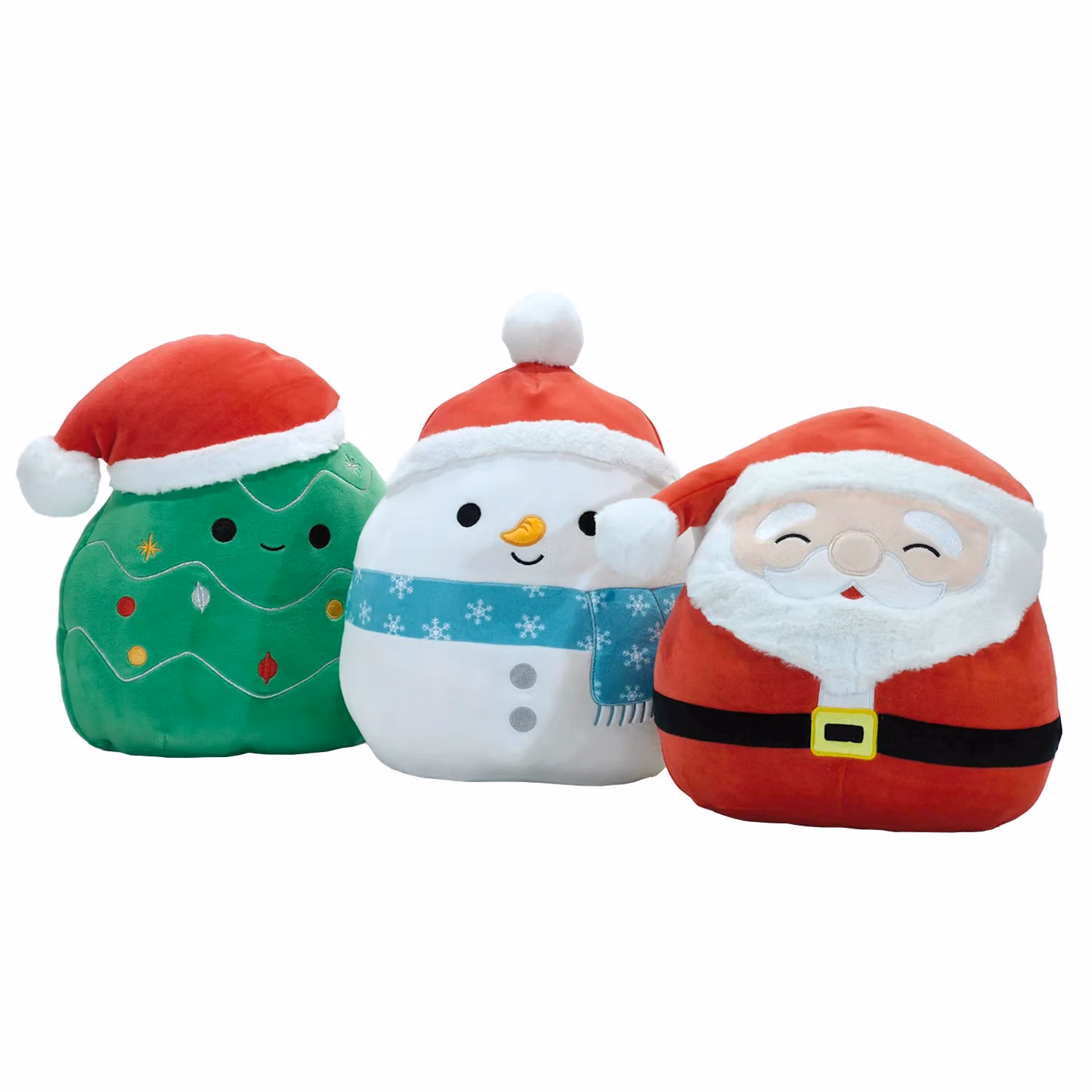 Cuscino decorativo a tema natalizio Vestiamo Casa con Babbo Natale, Pupazzo di Neve e Albero di Natale – 1
