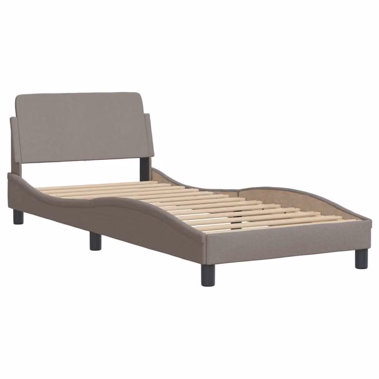 Giroletto con Testiera Dover Tortora 80x200cm Tessuto