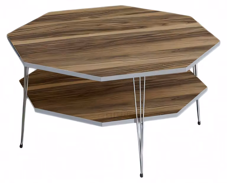 Eleganter brauner Couchtisch aus Holz mit modernem Design