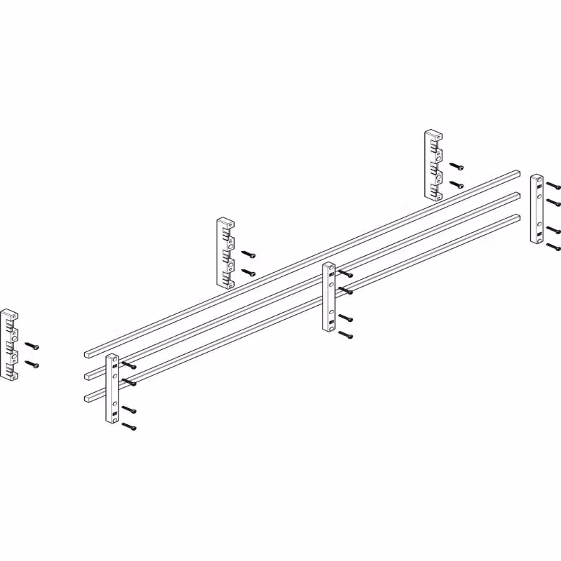 Modulo sbarra collettrice ABN 4FB/2RE 60 mm con CU 12x10 mm, a 3 poli, EBM 70 mm MTSC42733