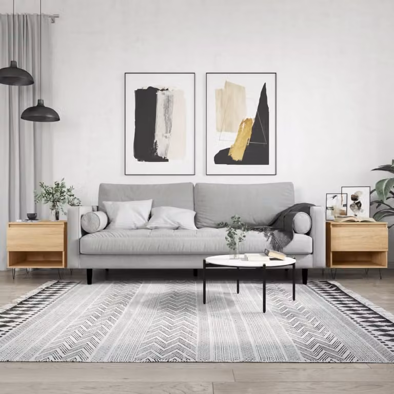 Maison Exclusive - Tavolini da salotto 2 pezzi in rovere Sonoma 50x46x50 cm Materiale ligneo