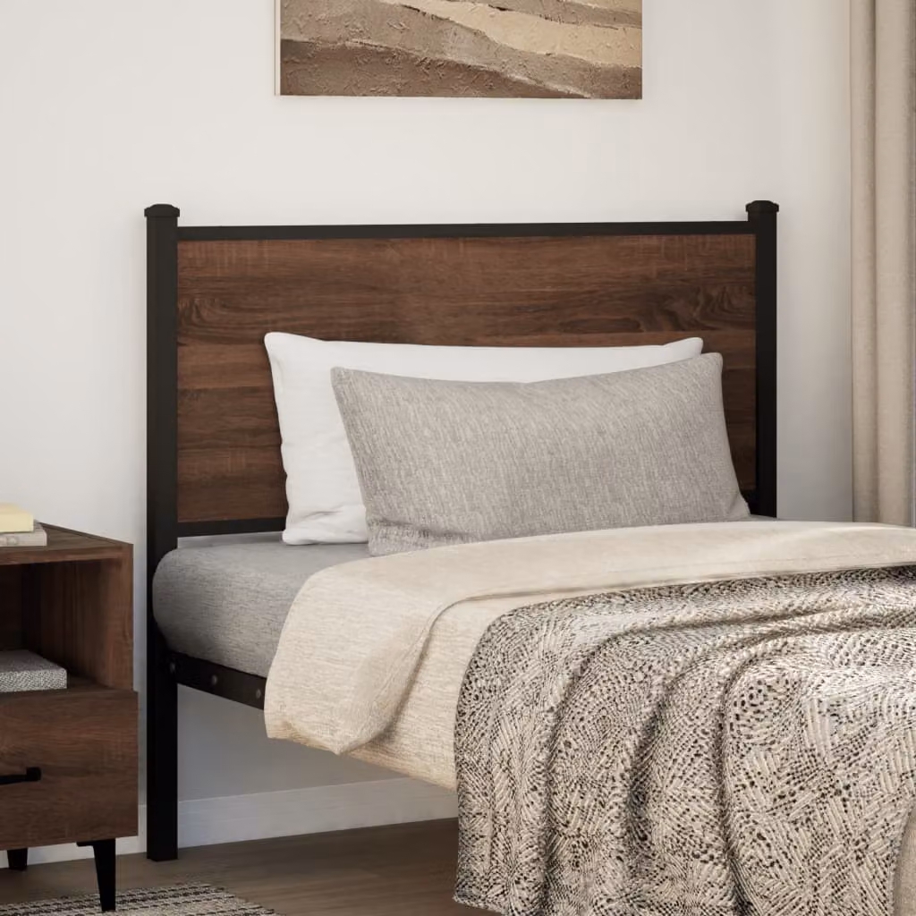 vidaXL Testiera di Ricambio Rovere Marrone 100 cm Legno Multistrato