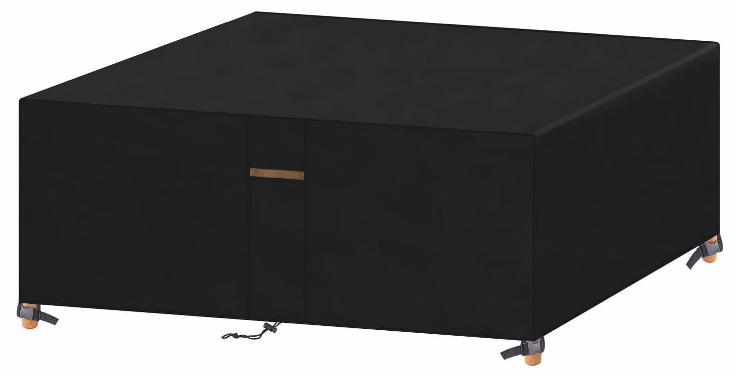 Telo protettivo per mobili da giardino, resistente alle intemperie invernali, forma rettangolare, dimensioni 190x140x71 cm, tessuto Oxford 420D, impermeabile