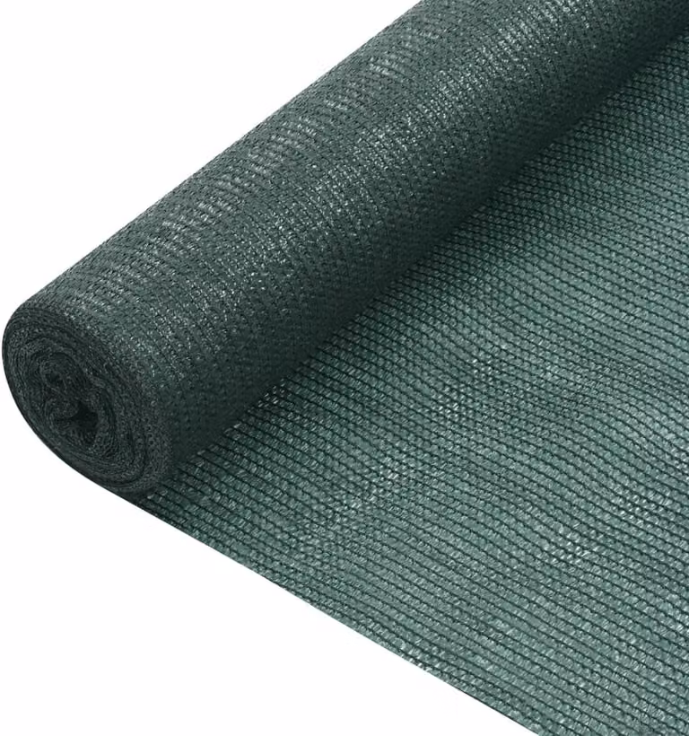 The Living Store Schermo di recinzione verde 2x25 m HDPE 75 g/m²