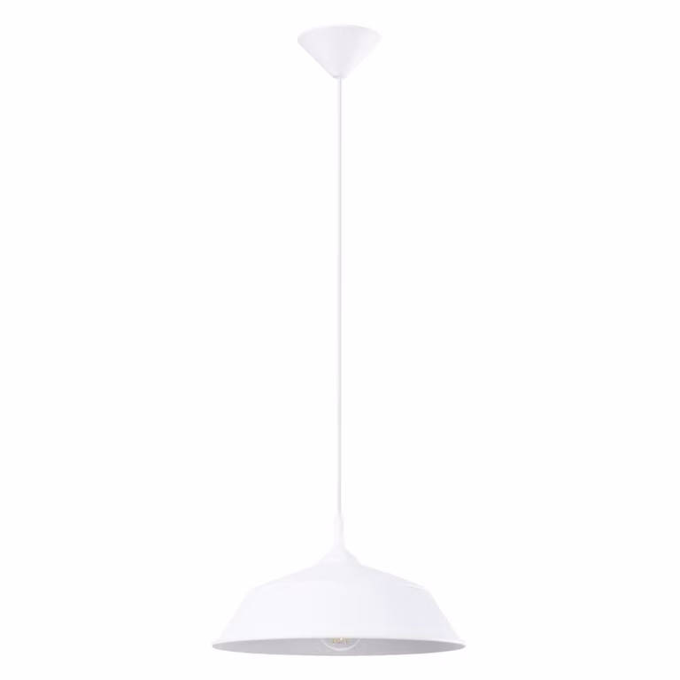 Lampada a sospensione FRIKA bianco 1xE27 15W acciaio 74x34x34cm Sollux Lighting