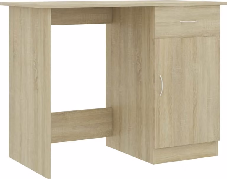 Scrivania Rovere Sonoma 100x50x76 cm in Legno Multistrato