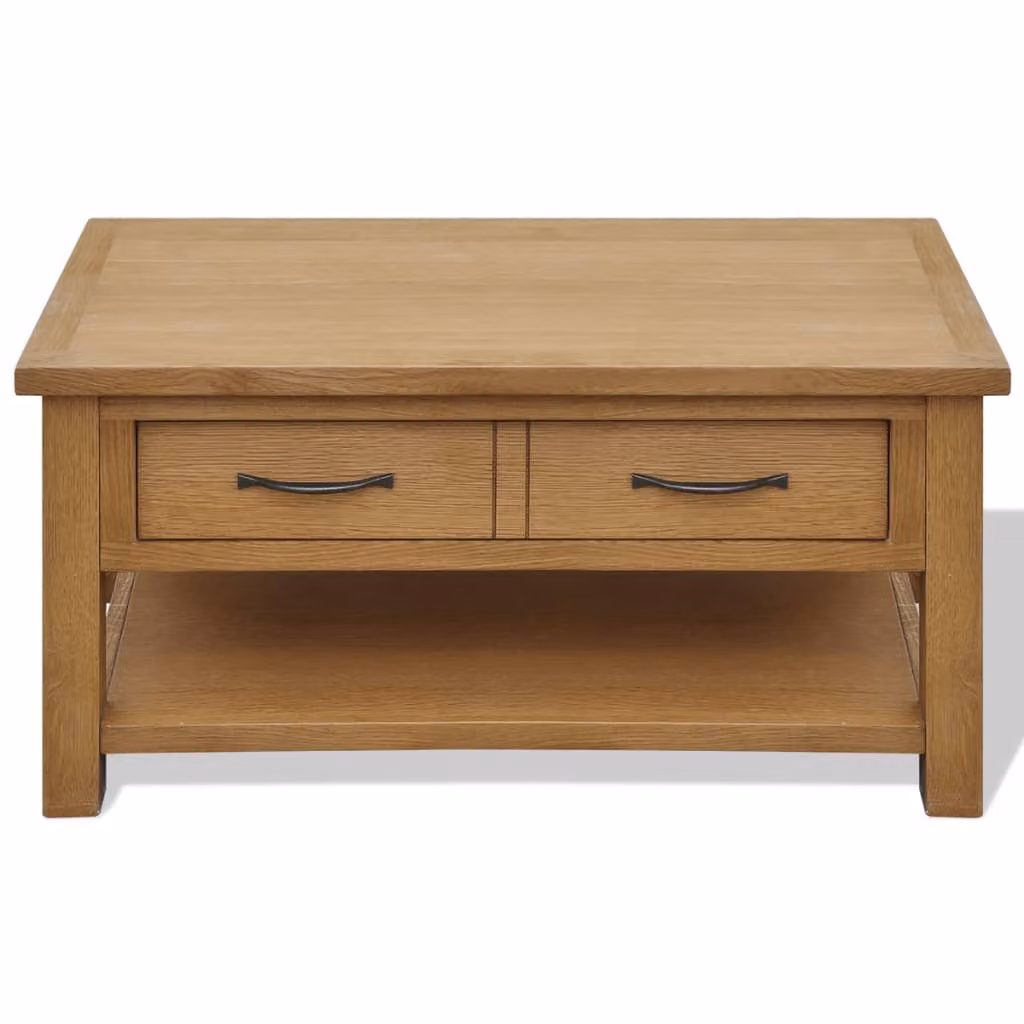 Tavolino 88x53x45 cm in rovere massiccio