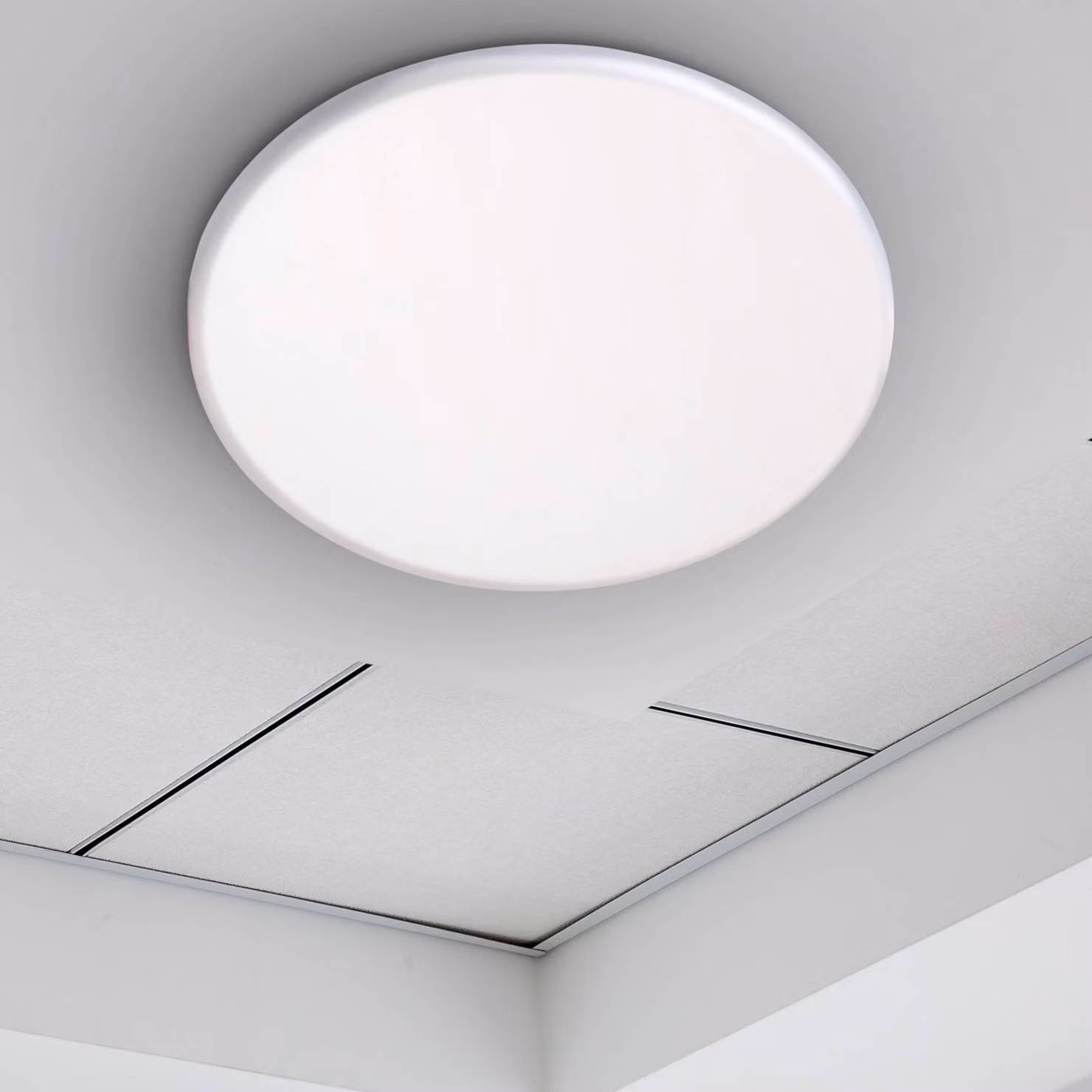 Näve luci LED da incasso Suma, Ø 21,5 cm, bianca, dimmerabile, IP44 dimmerabile, Bianco / Opale, Bagno, Plastica