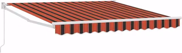 Tenda da Sole | Tenda parasole Arancione e Marrone 350 x 250 x 165 cm Poliestere