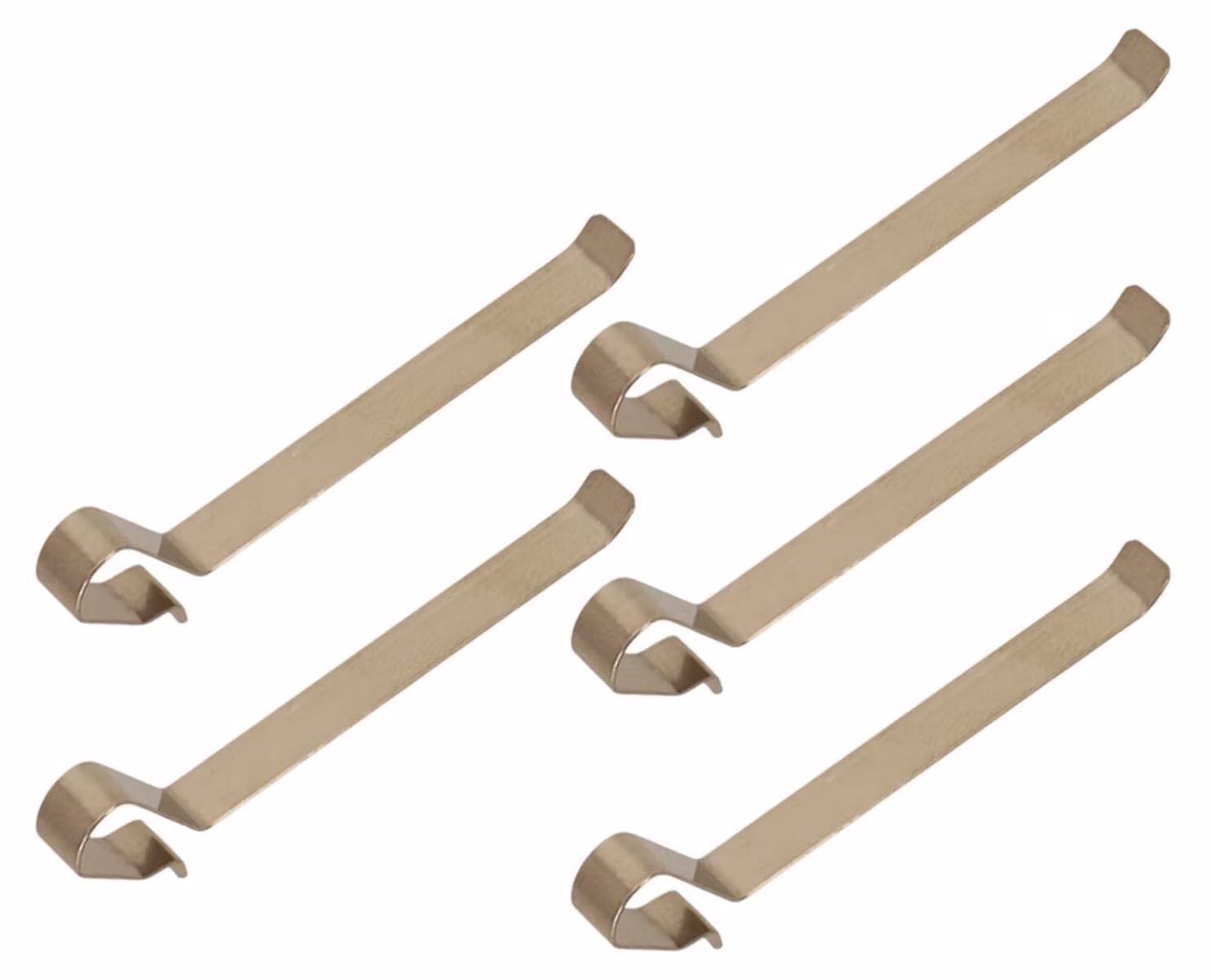 Piastra di montaggio per Geberit, confezione da 5 pezzi, colore oro, dimensioni 38x5 mm