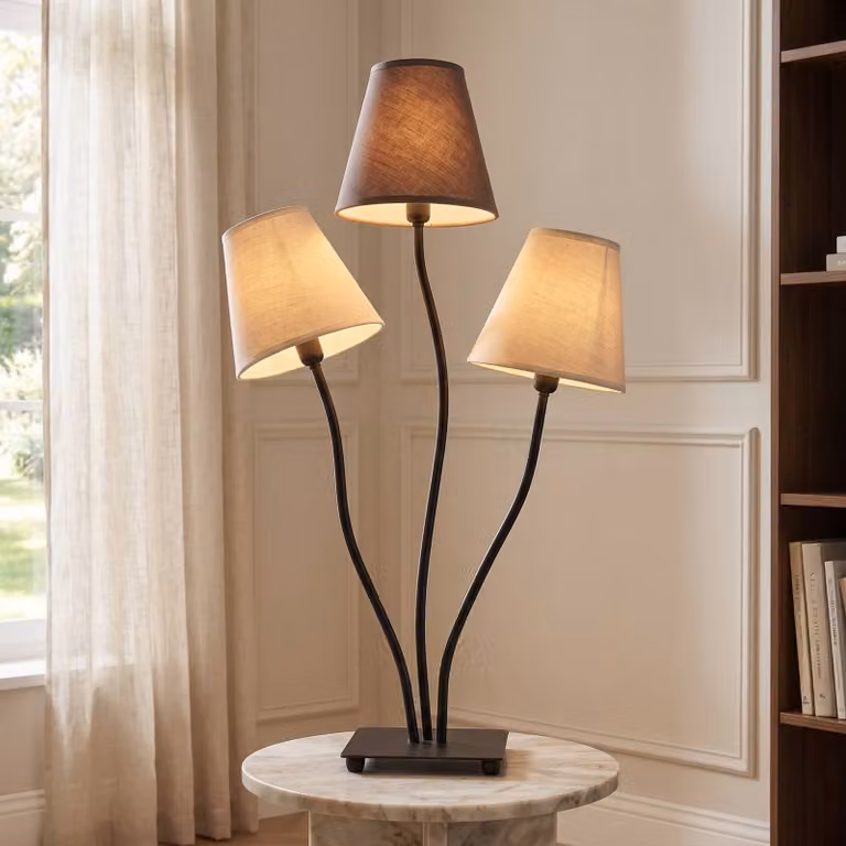 Näve Lampada da tavolo TWIDDLE, Soggiorno / Sala da pranzo, Tessuto / Stoffa / Seta, Scandinavo, Lampada da tavolo