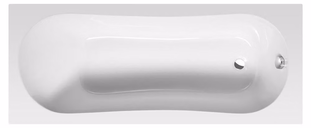 Vasca JIZERA 170 x 70 x 39 cm senza piedini, bianco