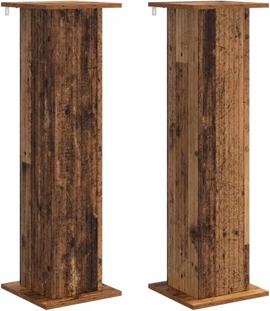 Set di 2 supporti per piante in legno color marrone, L/P/H: 30,5 x 30 x 100,5 cm – 1