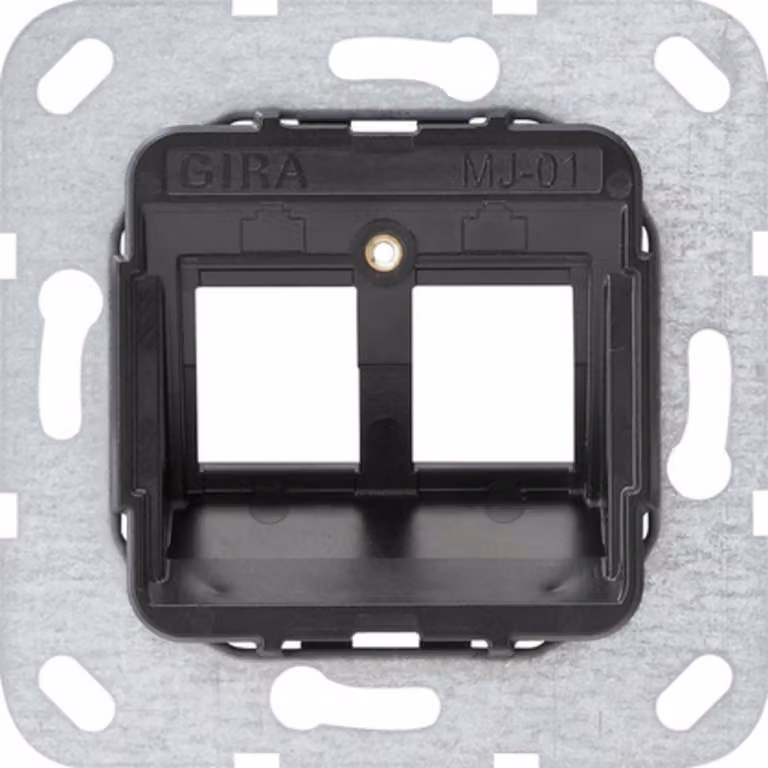 Gira Modular Jack 1 Anello di supporto da incasso a 2 prese 560100