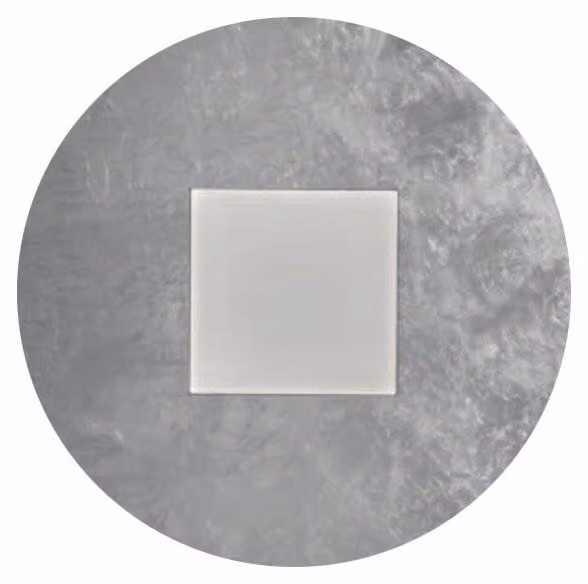 Plafoniera Contemporanea Pixart Metallo Foglia Argento Led 26W