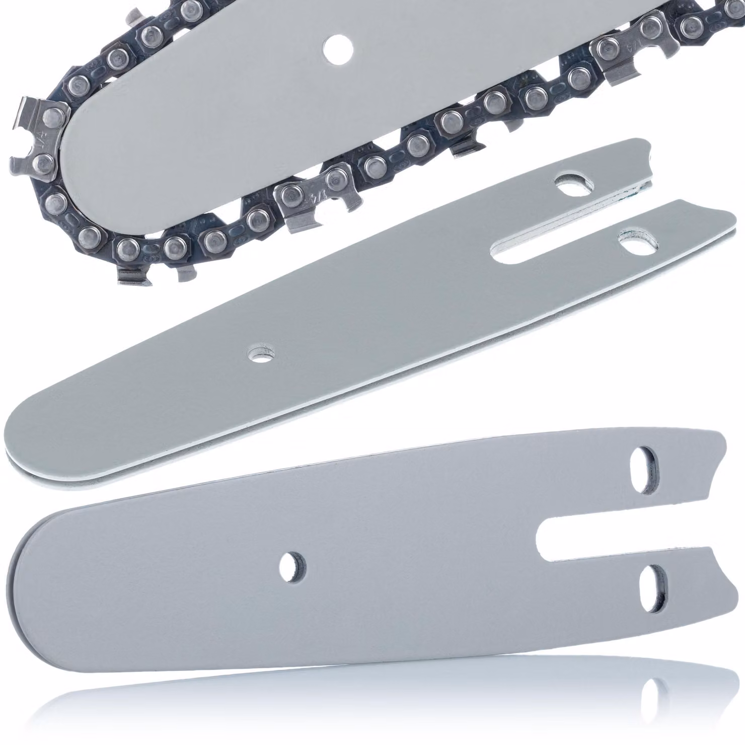 Rosfix Barra di Guida da 4" - Realizzata in Acciaio di Alta Qualità | Lunghezza 13 cm, Passo Catena da 1/4"