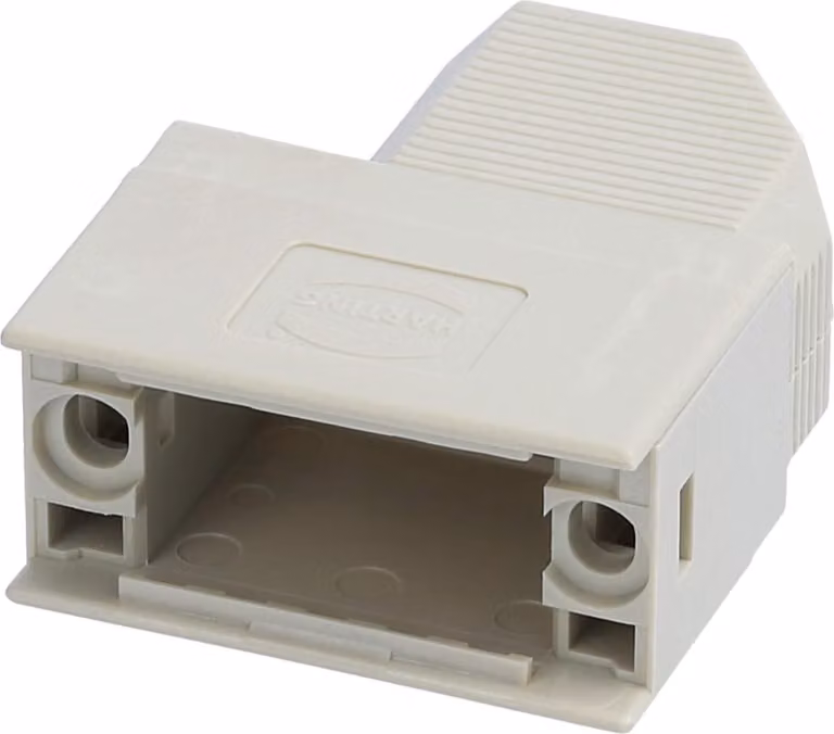 HARTING D-Sub, involucro in plastica senza schermo metallico, compatibile con connettori D-Sub a 9 poli e 15 poli (HD) con inserimento laterale - 1 pezzo