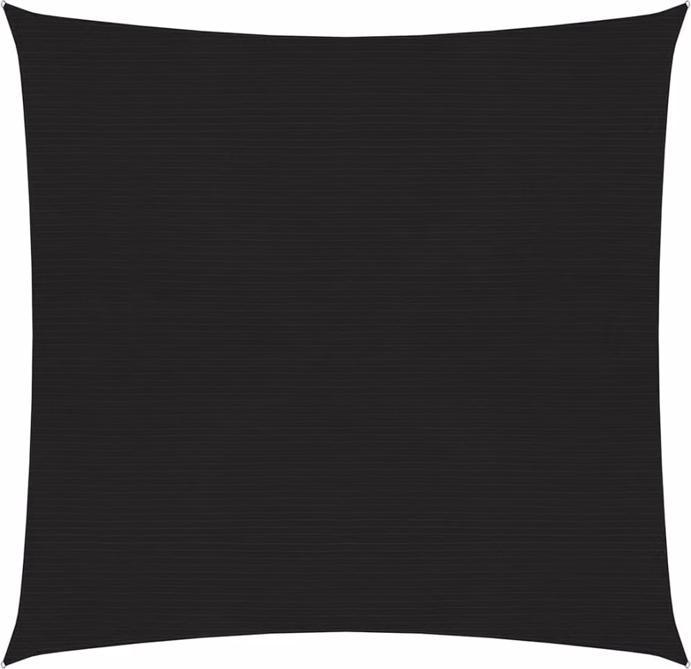 The Living Store Tenda da sole 160 g/m² nero 2,5x3 m HDPE