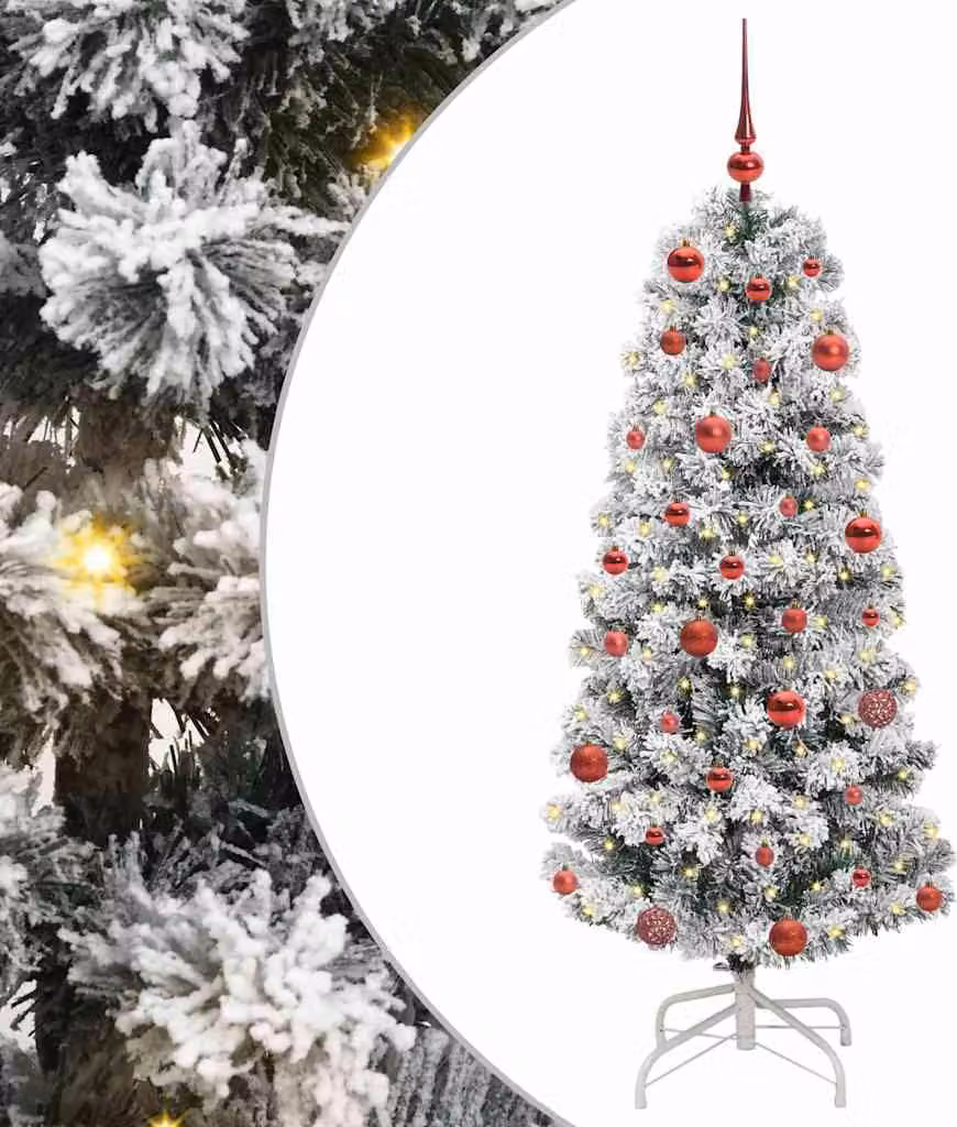 Albero di Natale Artificiale con Rami Pieghevoli 150 cm