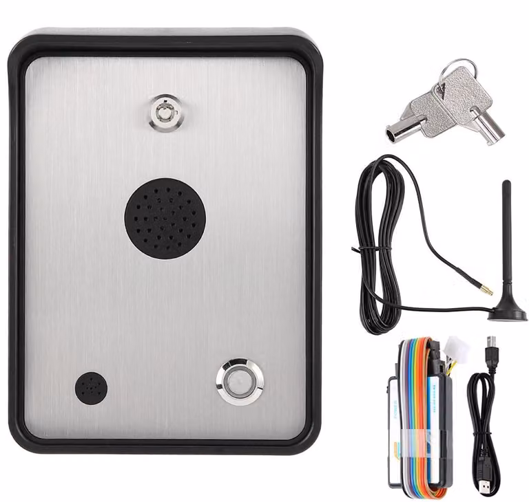 Sistema di interfono audio GSM per controllo accessi, adatto per porte di abitazioni singole e sistemi di apertura cancelli