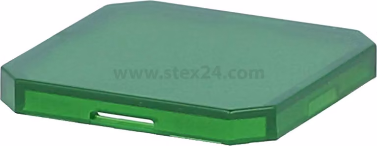 Georg Schlegel Cappuccio pulsante, piatto trasparente Colore verde Versione scrivibile e illuminabile - 1 pezzo