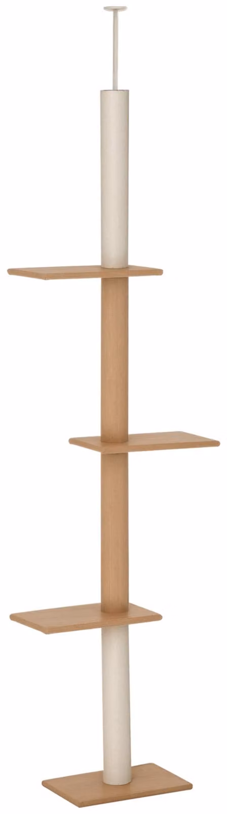 PawHut, albero per gatti, tiragraffi, struttura per arrampicata, altezza regolabile, albero giochi, color kaki