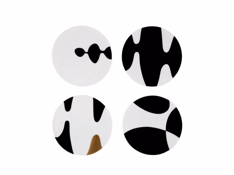 Home Monochrome Sottobicchiere - Set di 4