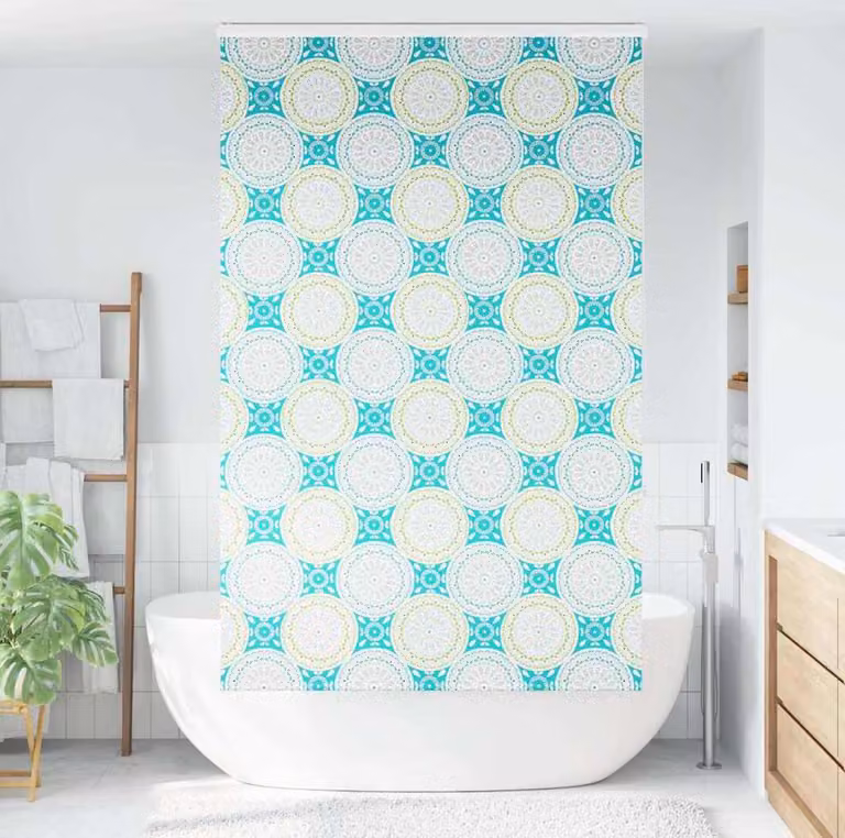 Tenda a Rullo Doccia con Cassonetto 120x240cm Larghezza Tessuto