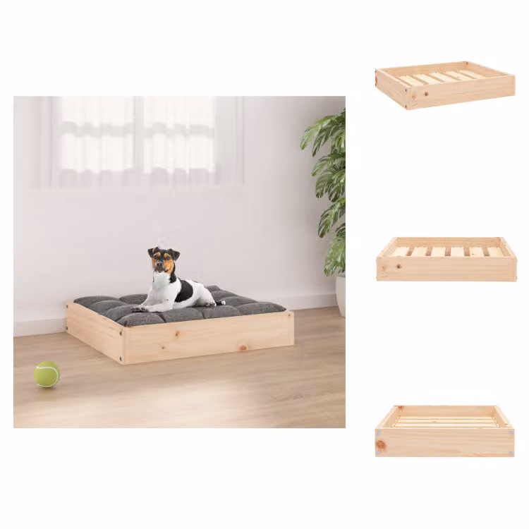 vidaXL Letto per cani 51,5x44x9 cm in legno di pino massiccio - Letti per cani