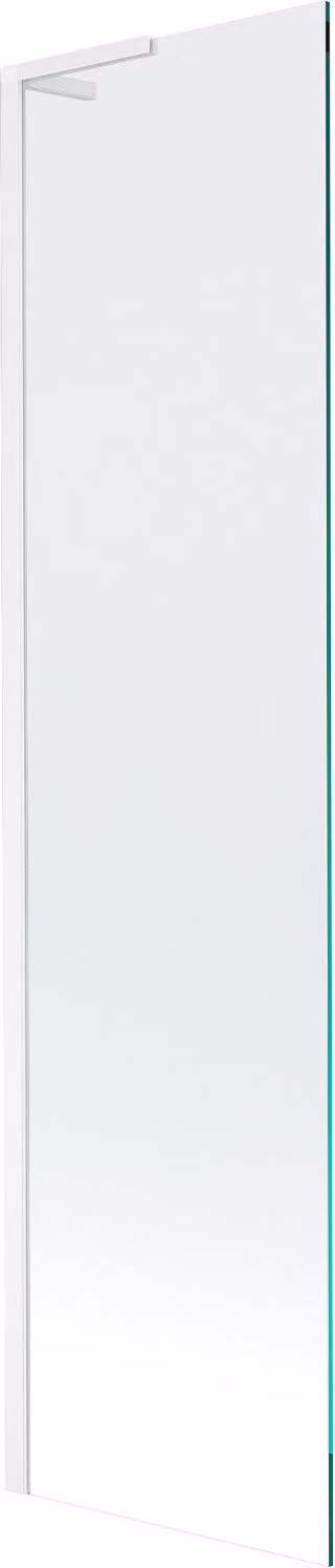 Mexen Next L schermo per vasca a 1 anta 50 x 150 cm, trasparente, bianco - 895-050-000-03-00-20