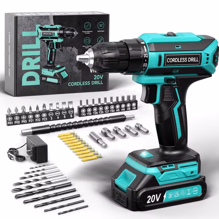 Avvitatore a batteria da 20 V - Coppia di 42 Nm - Velocità di 850 giri/min - Batteria agli ioni di litio