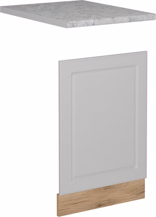 Pannello frontale Vicco R-Line Bianco rustico 45 cm , PL Marmo, Model 53576