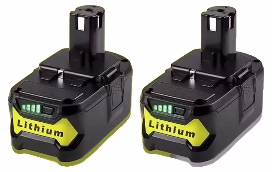 Batterie, capacità 6000 mAh, compatibili con utensili elettrici, 2 batterie da 8000 mAh