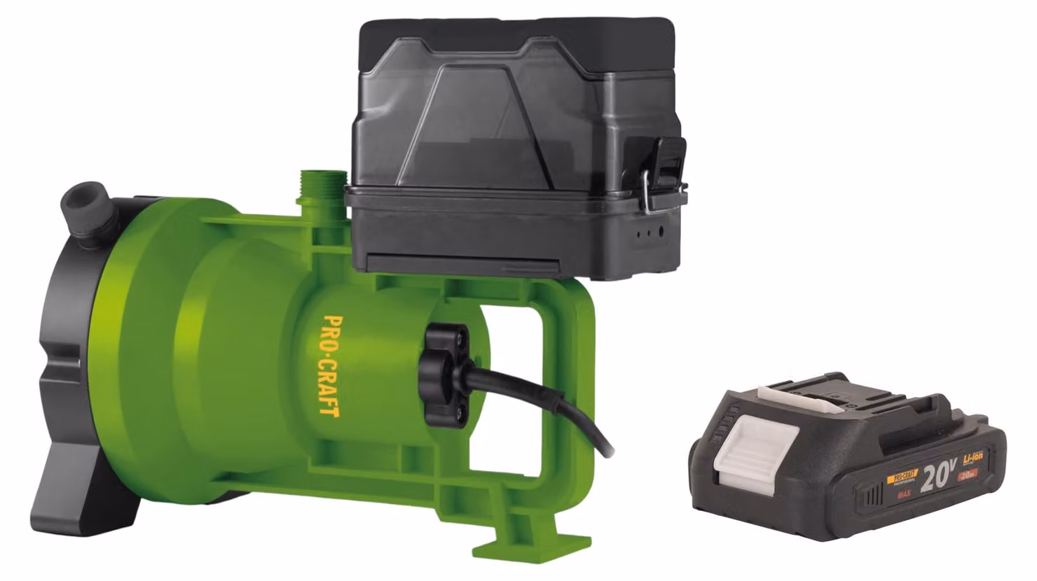 Pompa sommersa a batteria Procraft CPN21bb 20 V 3200 l/h + 1x batteria 2,0 Ah - senza caricabatteria