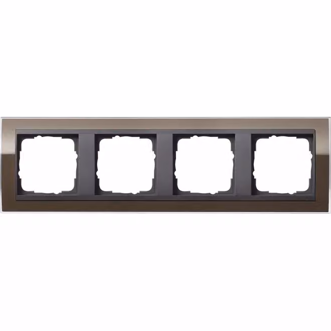 Gira 0214768 Cornice di copertura quadrupla per Gira Event antracite marrone chiaro