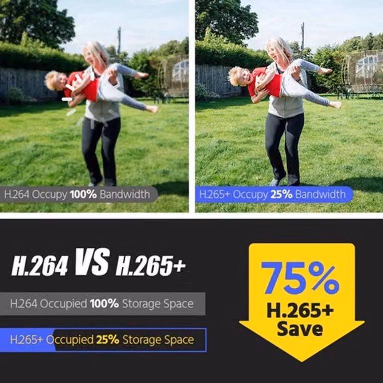 Sistema di videosorveglianza IP 4K con telecamera e NVR - Rilevamento intelligente e doppia illuminazione