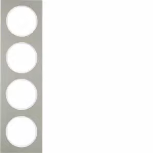 Berker 10142214 Cornice in acciaio inossidabile/bianco polare Berker R.3