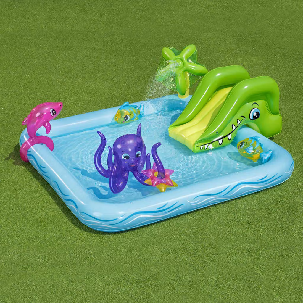 Bestway Centro Giochi Gonfiabile Aquario Fantastico Multicolore L: 239 cm, P: 206 cm, H: 86 cm