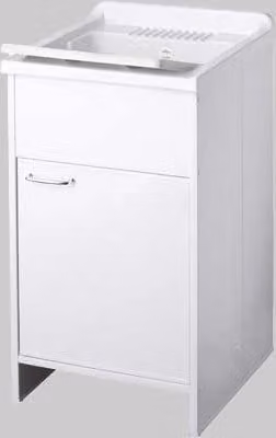 Mobile Lavatoio Garden Negrari con 1 Anta Bianco L45 x P50 x H85 cm